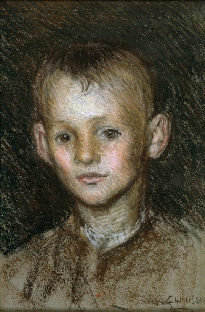 Study of a Farm Boy by George Clausen